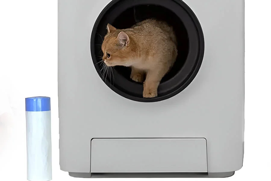 rotating cat litter box