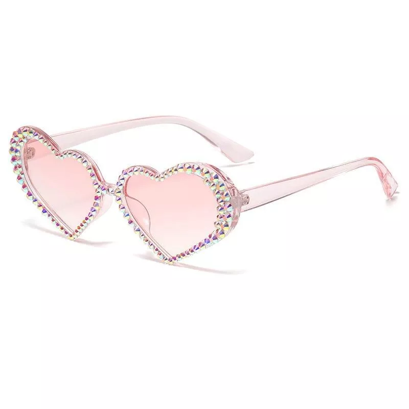 Heart Shaped Diamond Sunglasses Women Luxury Shiny Rhinestone Sun Glasses Female Small Frame UV400 Eyewear Oculos De Sol Feminin Heart Shaped Diamond Sunglasses Women Luxury Shiny Rhinestone Sun Glasses Female Small Frame UV400 Eyewear Oculos De Sol Feminin