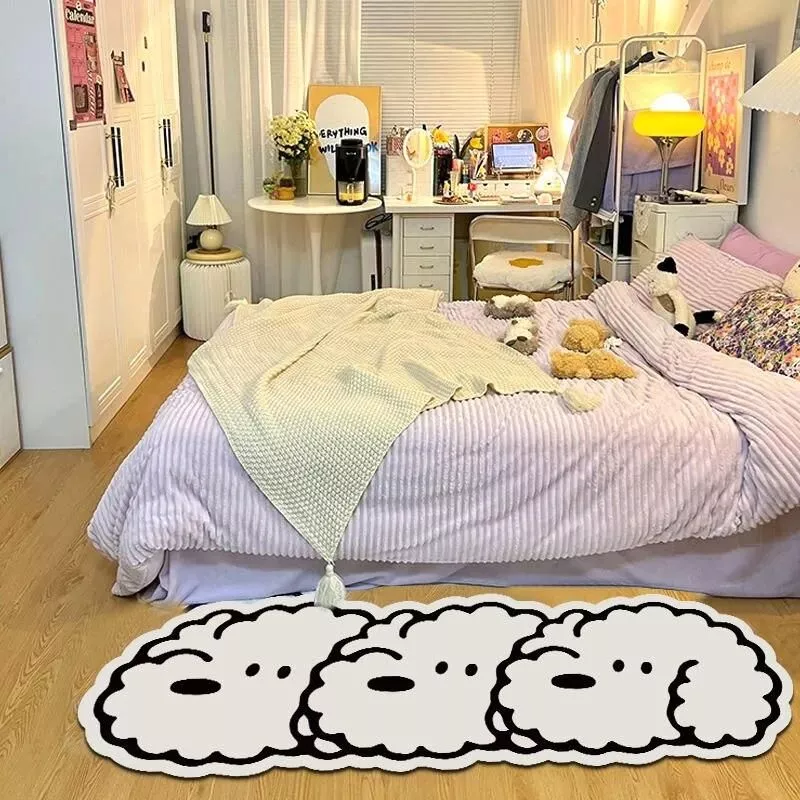 Irregular Dog Rug Nordic Simple Cartoon Carpet for Living Room Non-slip Bedside Area Rugs Kawaii Floor Mat for Bedroom Decor 러그 Irregular Dog Rug Nordic Simple Cartoon Carpet for Living Room Non-slip Bedside Area Rugs Kawaii Floor Mat for Bedroom Decor 러그