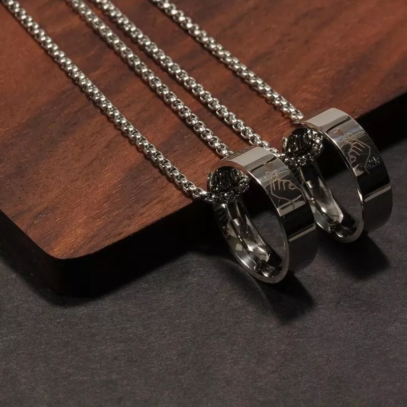 2020 Fashion Lettering Stainless Steel Ring Silver Color Romatic Design Heart Wedding Couple Valentine's Day Anniversary Gift 2020 Fashion Lettering Stainless Steel Ring Silver Color Romatic Design Heart Wedding Couple Valentine's Day Anniversary Gift